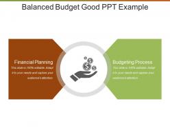 Balanced budget good ppt example