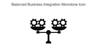 Balanced Business Integration Monotone Icon In Powerpoint Pptx Png And Editable Eps Format