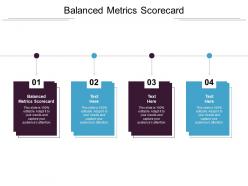 Balanced metrics scorecard ppt powerpoint presentation model summary cpb