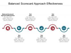 Balanced scorecard approach effectiveness ppt powerpoint presentation show templates cpb