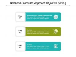 Balanced scorecard approach objective setting ppt powerpoint presentation infographics slides cpb