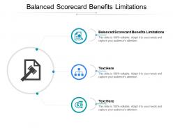 Balanced scorecard benefits limitations ppt powerpoint presentation professional rules cpb