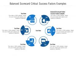 Balanced scorecard critical success factors examples ppt powerpoint presentation show templates cpb