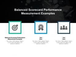 Balanced scorecard performance measurement examples ppt powerpoint presentation slides structure cpb