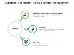Balanced scorecard project portfolio management ppt powerpoint slide cpb