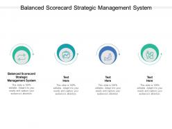Balanced scorecard strategic management system ppt powerpoint aids cpb