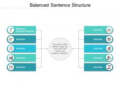 Balanced sentence structure ppt powerpoint presentation visual aids example 2015 cpb