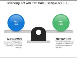 Balancing act with two balls