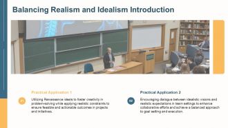 Balancing Realism And Idealism Insights From Renaissance Thought PPT Presentation ACP Aesthatic Impactful