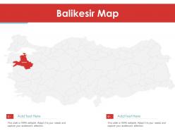 Balikesir map powerpoint presentation ppt template