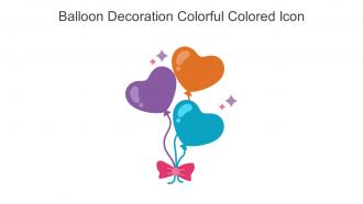 Balloon Decoration Colorful Colored Icon In Powerpoint Pptx Png And Editable Eps Format