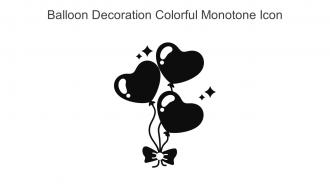 Balloon Decoration Colorful Monotone Icon In Powerpoint Pptx Png And Editable Eps Format