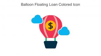 Balloon Floating Loan Colored Icon In Powerpoint Pptx Png And Editable Eps Format