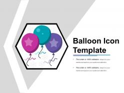 Balloon Icon Template