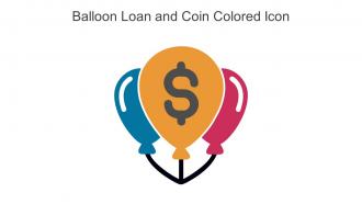 Balloon Loan And Coin Colored Icon In Powerpoint Pptx Png And Editable Eps Format