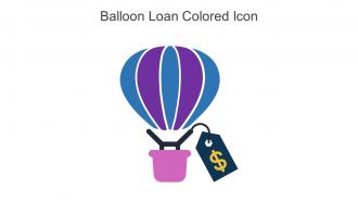 Balloon Loan Colored Icon In Powerpoint Pptx Png And Editable Eps Format