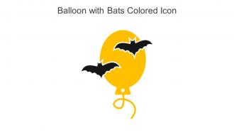 Balloon With Bats Colored Icon In Powerpoint Pptx Png And Editable Eps Format