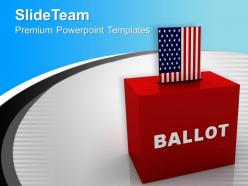 Ballot box usa government powerpoint templates ppt themes and graphics 0113