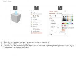 Ballot box with voting strategy flat powerpoint design
