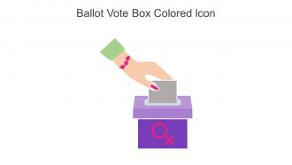 Ballot Vote Box Colored Icon In Powerpoint Pptx Png And Editable Eps Format