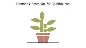 Bamboo Decoration Pot Colored Icon In Powerpoint Pptx Png And Editable Eps Format