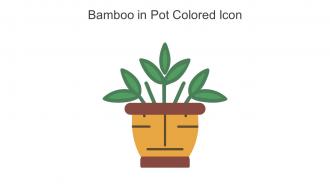 Bamboo In Pot Colored Icon In Powerpoint Pptx Png And Editable Eps Format