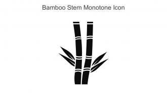Bamboo Stem Monotone Icon In Powerpoint Pptx Png And Editable Eps Format