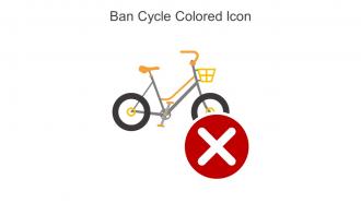 Ban Cycle Colored Icon In Powerpoint Pptx Png And Editable Eps Format