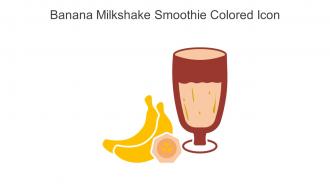 Banana Milkshake Smoothie Colored Icon In Powerpoint Pptx Png And Editable Eps Format