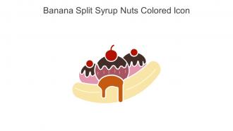 Banana Split Syrup Nuts Colored Icon In Powerpoint Pptx Png And Editable Eps Format