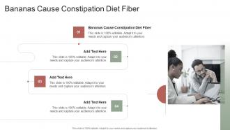 Bananas Cause Constipation Diet Fiber In Powerpoint And Google Slides Cpb