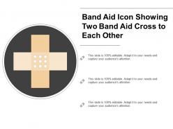 Band aid icon showing two band aid cross to each other