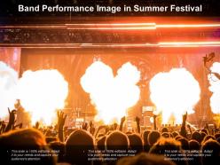Band performance image in summer festival