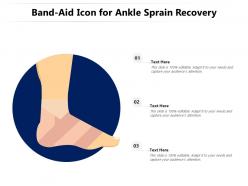 Bandaid icon for ankle sprain recovery