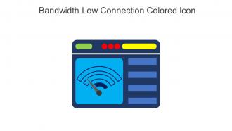 Bandwidth Low Connection Colored Icon In Powerpoint Pptx Png And Editable Eps Format