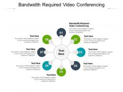 Bandwidth required video conferencing ppt powerpoint presentation summary design ideas cpb