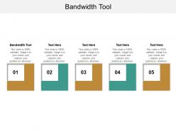 Bandwidth tool ppt powerpoint presentation infographic template graphics download cpb