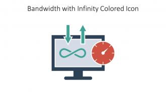Bandwidth With Infinity Colored Icon In Powerpoint Pptx Png And Editable Eps Format