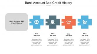 Bank Account Bad Credit History Ppt Powerpoint Presentation Ideas Clipart Images Cpb