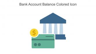 Bank Account Balance Colored Icon In Powerpoint Pptx Png And Editable Eps Format
