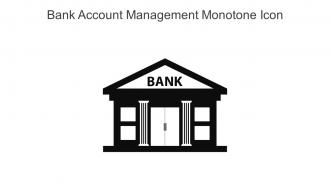 Bank Account Management Monotone Icon In Powerpoint Pptx Png And Editable Eps Format