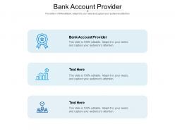 Bank account provider ppt powerpoint presentation outline portrait cpb