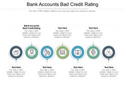 Bank accounts bad credit rating ppt powerpoint presentation icon templates cpb