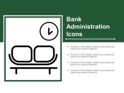 Bank administration icons