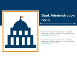 Bank Administration Icons Ppt Slides