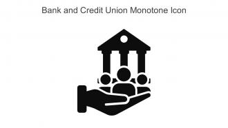 Bank And Credit Union Monotone Icon In Powerpoint Pptx Png And Editable Eps Format