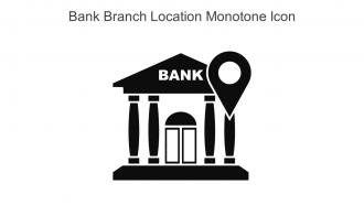 Bank Branch Location Monotone Icon In Powerpoint Pptx Png And Editable Eps Format