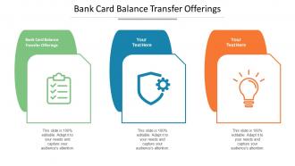 Bank Card Balance Transfer Offerings Ppt Powerpoint Presentation Ideas Visual Aids Cpb
