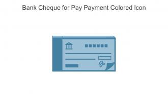 Bank Cheque For Pay Payment Colored Icon In Powerpoint Pptx Png And Editable Eps Format