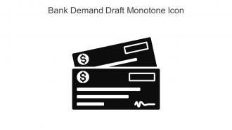 Bank Demand Draft Monotone Icon In Powerpoint Pptx Png And Editable Eps Format